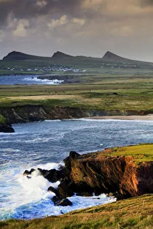 Europe, Northern Europe, Ireland, Kerry, Dingle, View over Ballyferriter Bay