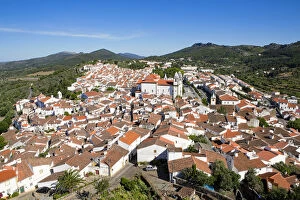 Europe, Portugal, Alentejo, Castelo de Vide town from the castle