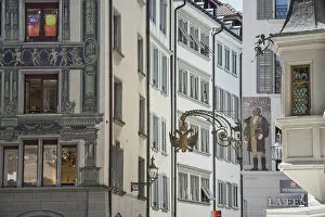 Europe, Switzerland, Lucerne, buildings in old town