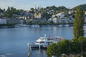 Europe, Switzerland, Lucerne Lakefront