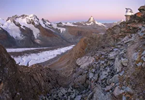 Gornergletscher Prints: Europe, Switzerland, Valais, Swiss Alps, Zermatt, Matterhorn, Gornergletscher
