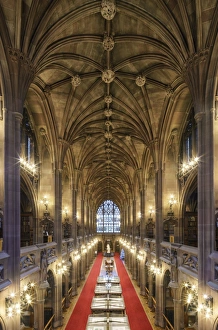 Library Prints: Europe, United Kingdom, England, Lancashire, Manchester, John Rylands Library