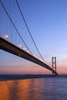 Europe, United Kingdom, England, East Yorkshire, Hull, Humber Bridge