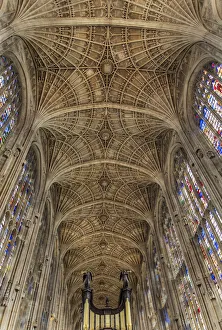 Europe, United Kingdom, England, Cambridge, Cambridge University, nave of King s
