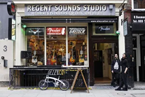 Rock Music Prints: Europe, United Kingdom, England, London, Soho, Denmark Street, Regent Sound Studio