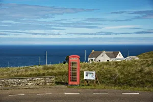 Europe, United Kingdom, Scotland, Armadale, rural phone booth