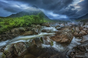 Creek Prints: Europe, United Kingdom, Scotland, Glen Etive