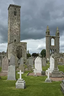 Images Dated 15th September 2016: Europe, United Kingdom, Scotland, Saint Andrews, cathedral ruins