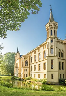 Castle Park Prints: Evenburg Castle near Leer, East Frisia, Lower Saxony, Germany