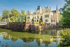 Evenburg Castle near Leer, East Frisia, Lower Saxony, Germany