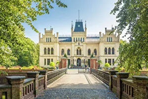 Nordsee Prints: Evenburg Castle near Leer, East Frisia, Lower Saxony, Germany