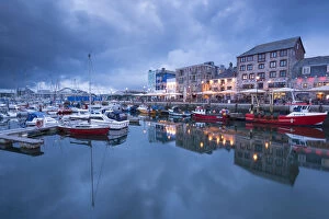 Images Dated 6th January 2015: Evening at The Barbican, Plymouth, Devon. Summer (June)