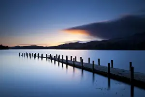 Evening Jetty, Coniston Water, Lake District National Park, Cumbria, England