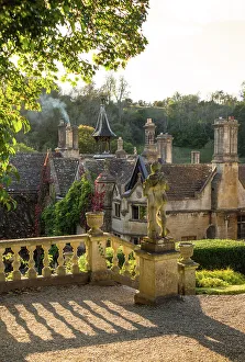 Staircase Prints: Evening light on The Manor House