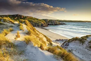 Sand Dune Gallery: Evening Light on Uig Bay, Isle of Lewis, Outer Hebrides, Scotland