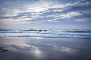 West Beach Prints: Evening mood on Kampen West Beach, Sylt, Schleswig-Holstein, Germany