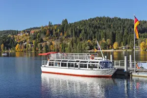 Lakefront Prints: Excursion boat on Lake Titisee, Southern Black Forest, Baden-Wurttemberg, Germany