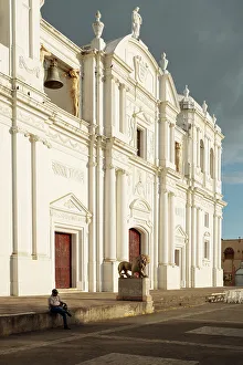 Leon Prints: Exterior of Cathedral, Leon, Leon Department, Nicaragua, Central America