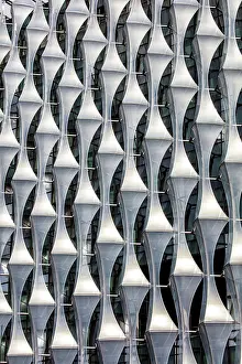 Us Embassy Prints: exterior of the US Embassy, Nine Elms, London, England