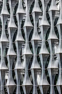 Us Embassy Prints: exterior of the US Embassy, Nine Elms, London, England