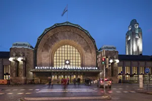 Finnish Gallery: Exterior Facade of Helsinki Central Station, Helsinki, Finland