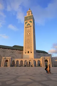 Squares Prints: Exterior of Hassan ll Mosque, Casablanca, Morocco, North Africa