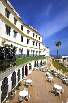 Images Dated 28th May 2015: Exterior of Hotel Continental, Tangier, Morocco, North Africa