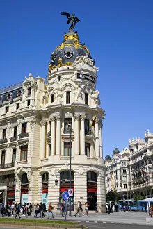 Exterior of Metropolis Building, Madrid, Spain
