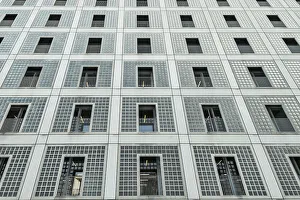Stuttgart Prints: Exterior of Public Library Interior, Stuttgart, Baden-Wurttemberg, Germany