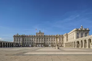 The Exterior of The Royal Palace, Madrid, Spain