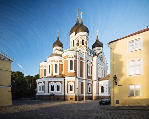 Images Dated 9th August 2017: Exterior of Russian Orthodox Alexander Nevsky Cathedral at dawn, Toompea, Old Town