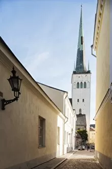 Exterior of St Olafs church, Old Town, Tallinn, Estonia, Europe
