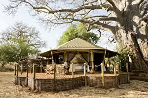 Images Dated 11th July 2017: Exterior view of safari lodge room, Tanzania