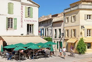 Coffee House Prints: Facade of Brasserie L'Aficion, Arles, Bouches-du-Rhone, France