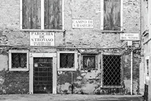 Dorsoduro Prints: Facade of building in Dorsoduro, Venice, Veneto, Italy