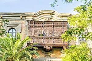 Shuttered Prints: Facade of The House of Science Museum, Seville, Andalusia, Spain