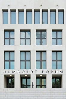 Images Dated 16th May 2023: Facade of Humboldt Forum and TV tower reflecting in its windows, Museum Island, UNESCO, Mitte