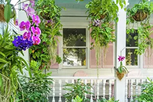 Porch Prints: Facade, Key West, Florida, USA