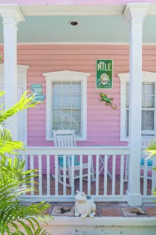 Porch Prints: Facade, Key West, Florida, USA