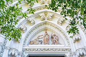 Facade, Seville cathedral, Seville, Andalusia, Spain