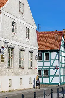 Fachwerk Prints: Fachwerk Styled Traditional Buildings, Klaipeda, Lithuania