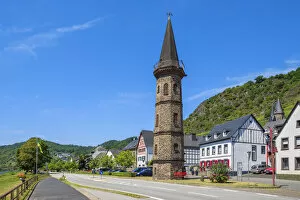 Fahrturm at Hatzenport, Mosel valley, Rhineland-Palatinate, Germany
