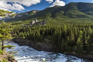 Bow River Prints: Fairmont Banff Springs Hotel, Banff, Alberta, Canada