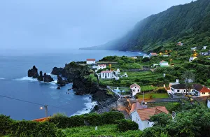 Faja do Ouvidor and Faja da Ribeira d Areia in a rainy day