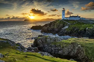 Fanad Head Lighthouse at Sunrise, County Donegal, Ireland