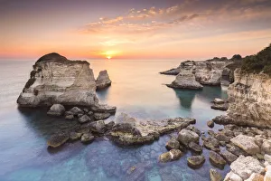 The Faraglioni of Torre Sant Andrea. Melendugno, province of Lecce, Salento, Apulia