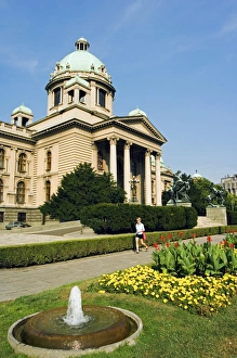 Government Building Prints: Federal Parliament Building, Belgrade
