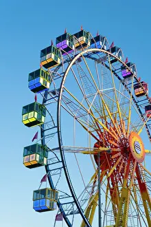 Ferris Wheel Prints: Ferris Wheel at the Christmas market near the Rotes Rathaus, Berlin, Germany