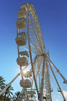 Ferris Wheel Prints: Ferris wheel, Porto Antico (Old Port), Genoa, Liguria, Italy