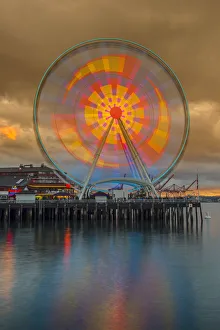Ferris Prints: Ferris wheel, Seattle, Washington, USA